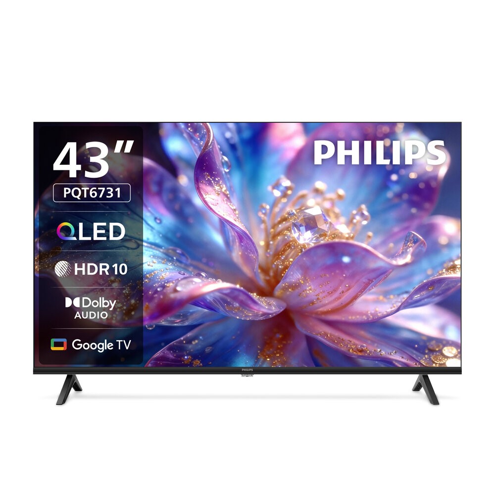 飛利浦43吋QLED FHD連網智慧顯示器43PQT6731