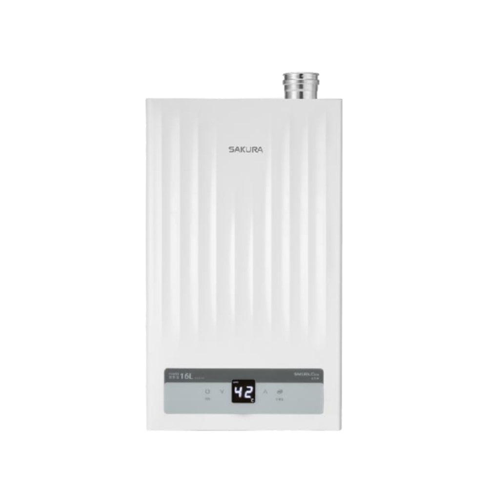 櫻花16L強制排氣渦輪增壓DH1650熱水器桶裝瓦斯DH-1650L