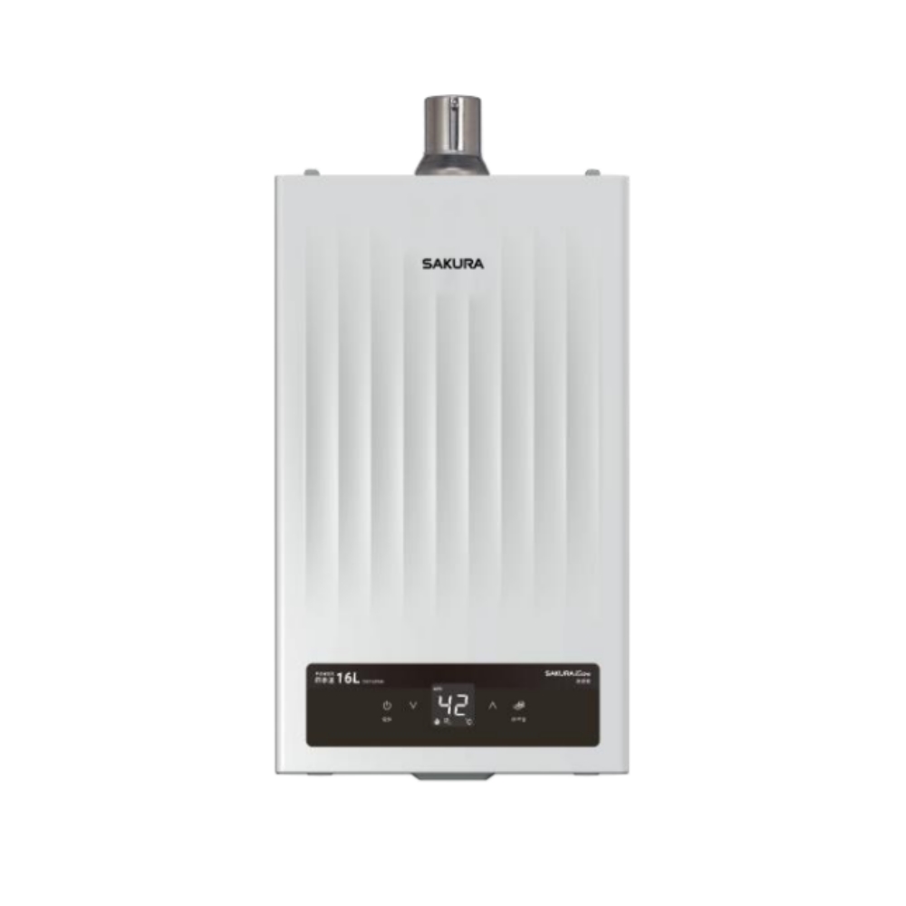 櫻花16L強制排氣熱水器渦輪增壓DH1695H熱水器天然氣DH-1695HN