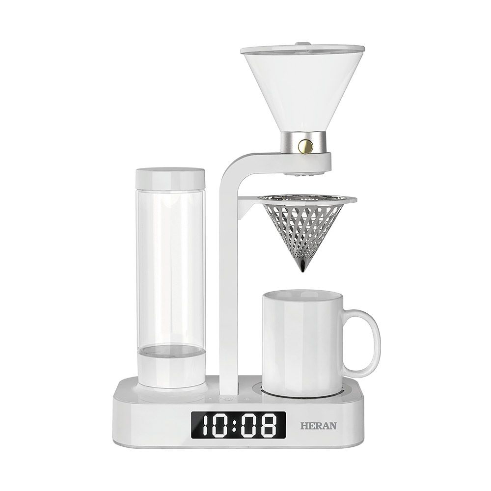 禾聯花灑滴漏式LED時鐘顯示咖啡機HCM-05HZ010