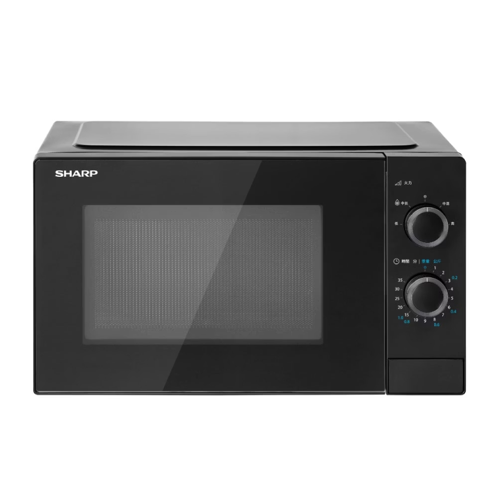 (結帳再8折)SHARP夏普25公升轉盤式黑色微波爐R-TT25PS-B